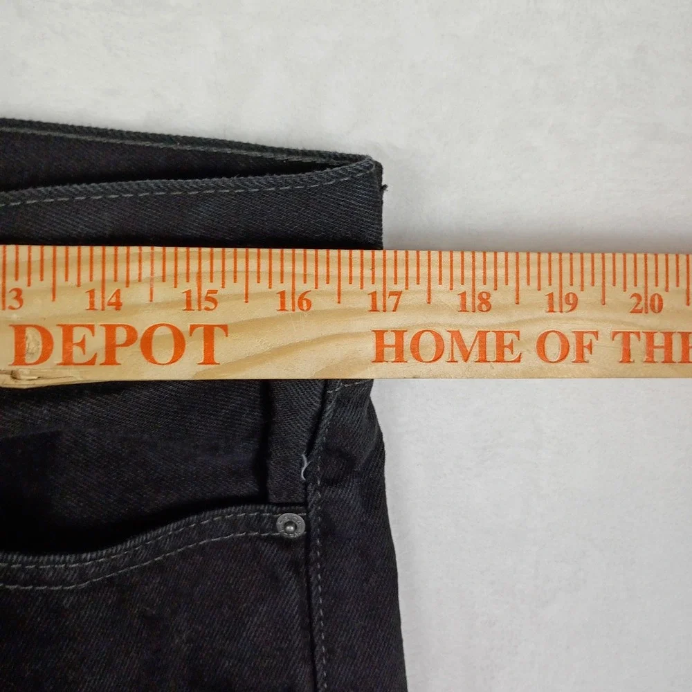 Levis‎ 505 Regular Fit Mens Jeans Dark Wash Black Denim Pants W34 L32